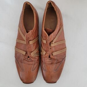 Hugo Boss Brown Leather Men's Shoes Size 44